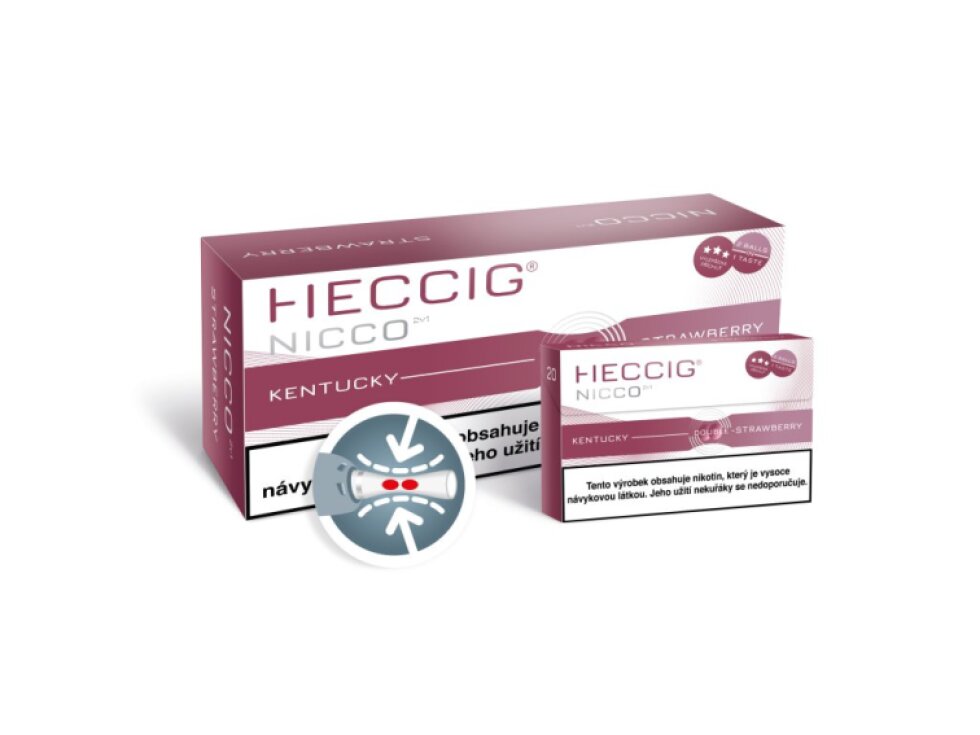 [HECCIG] Nicco 2v1 – Strawberry - Karton