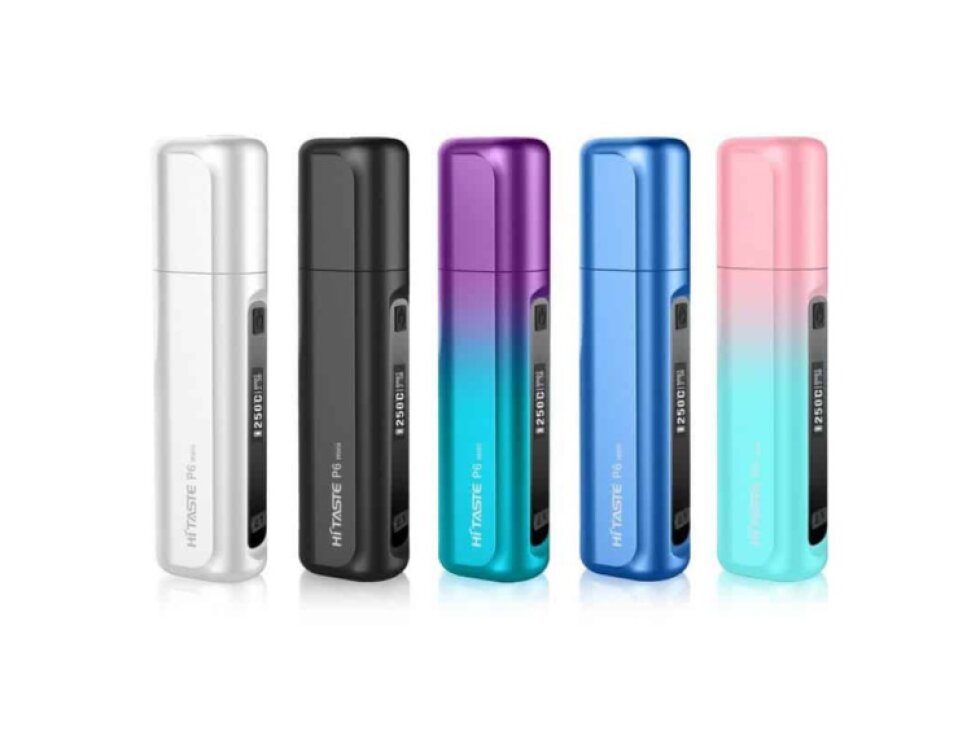 HiTaste P6 mini – Heat Not Burn přístroj 1200 mAh - Modrá