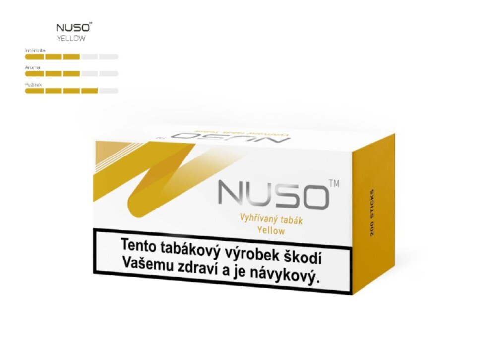 NUSO - Zahřívané náplně - karton NUSO YELLOW