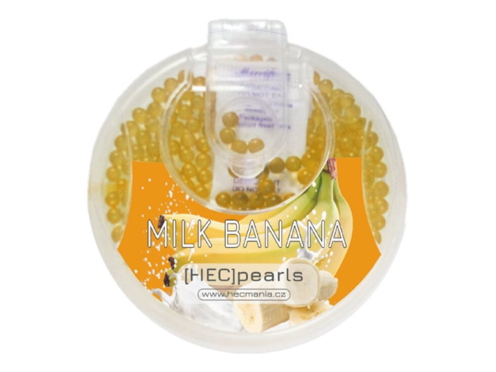 [HECCIG] Pearls práskací kuličky - 200 ks s aplikátorem - Banana Milk