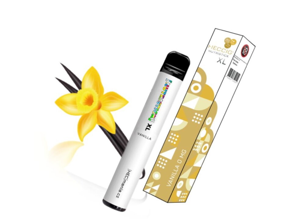 [NUTRISTICK] XL - Jednorázová elektronická cigareta - 0mg Vanilka