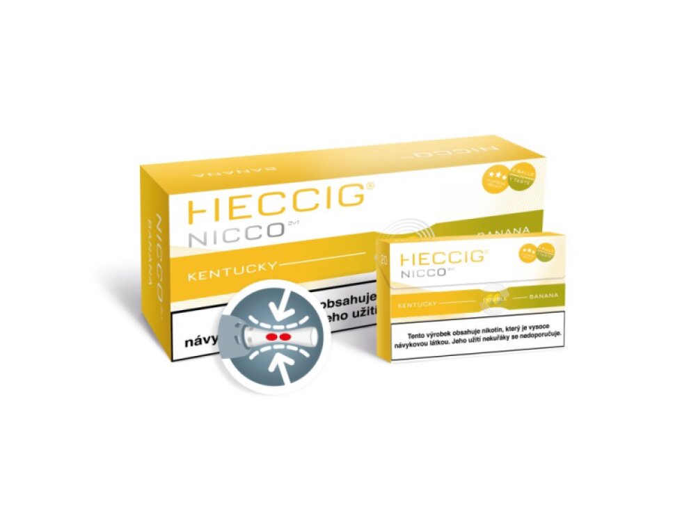 [HECCIG] Nicco 2v1 – banán - Karton