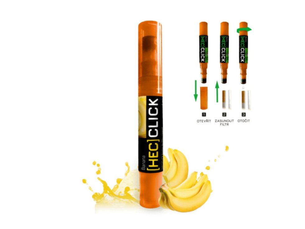 [HEC]click - Aplikátor aroma do filtrů cigaret 2ml - Banana