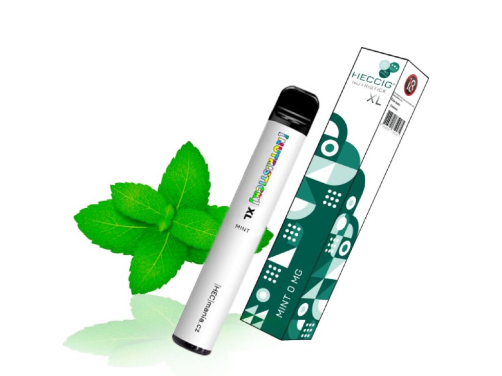 [NUTRISTICK] XL - Jednorázová elektronická cigareta - 0mg Máta