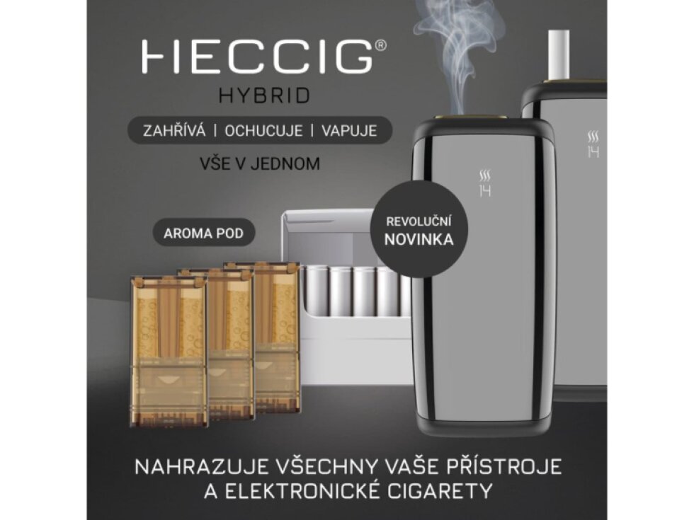 HECCIG® HYBRID - All in ONe + 3x POD dle výběru ZDARMA - Černá