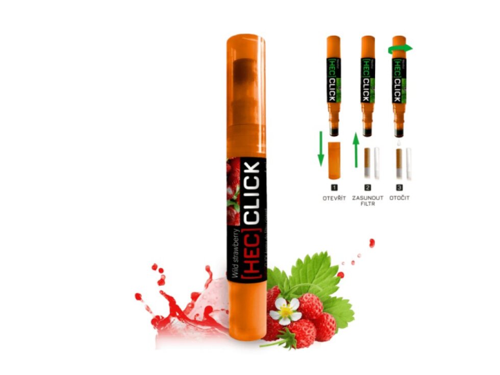 [HEC]click - Aplikátor aroma do filtrů cigaret 4ml - Wild Strawberry