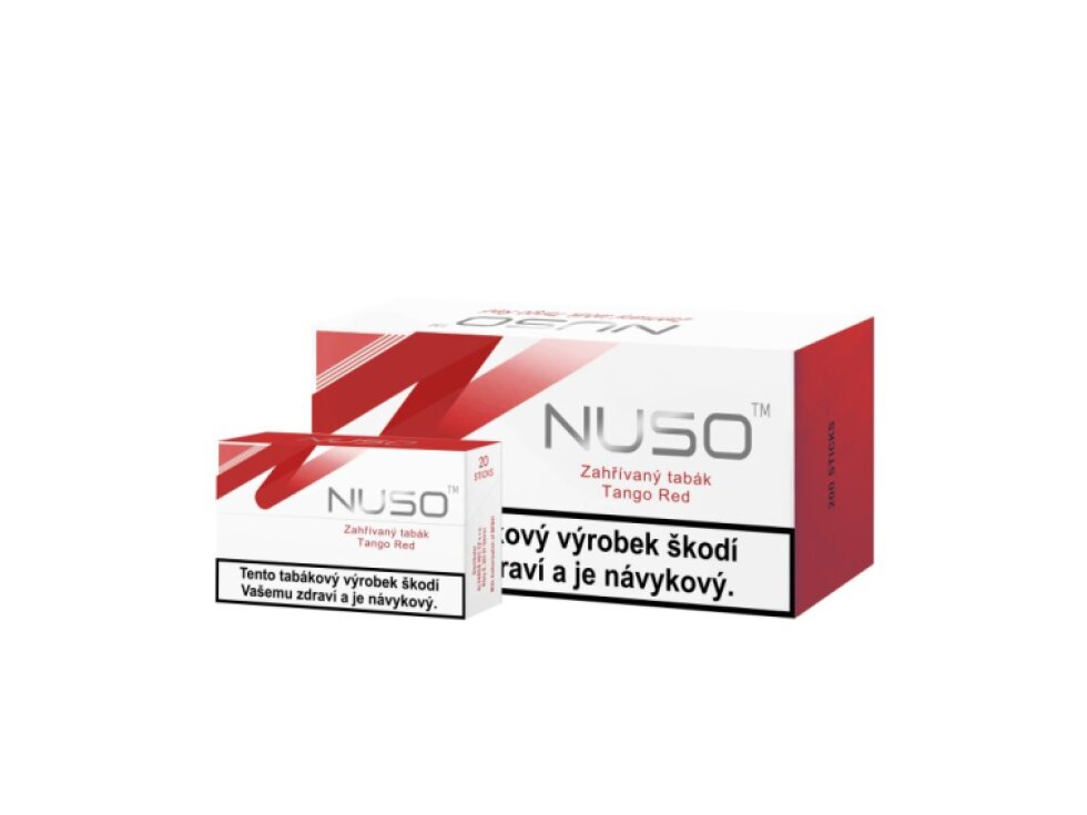 NUSO - Zahřívané náplně - karton NUSO TANGO RED