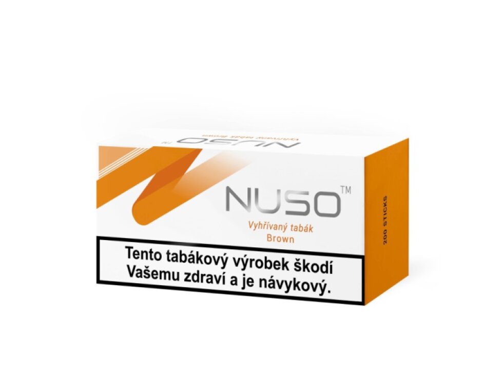NUSO - Zahřívané náplně - karton NUSO BROWN