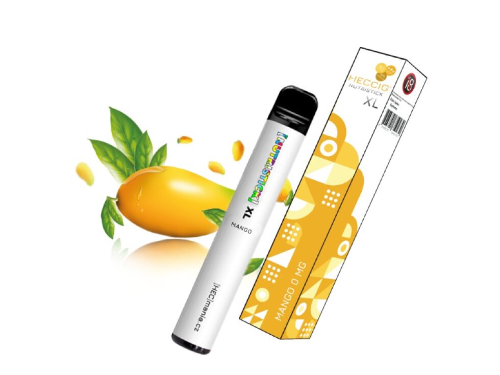 [NUTRISTICK] XL - Jednorázová elektronická cigareta - 0mg Mango