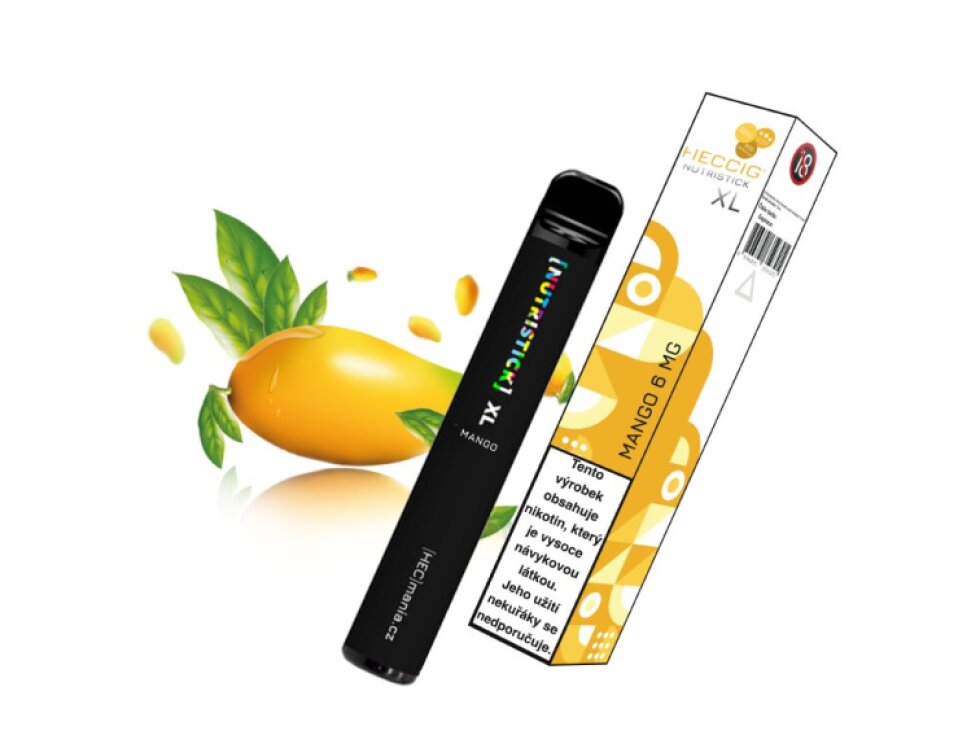 [NUTRISTICK] XL - Jednorázová elektronická cigareta - 6mg Mango