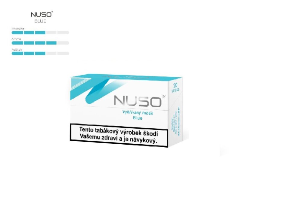 NUSO - Zahřívané náplně - krabička NUSO BLUE