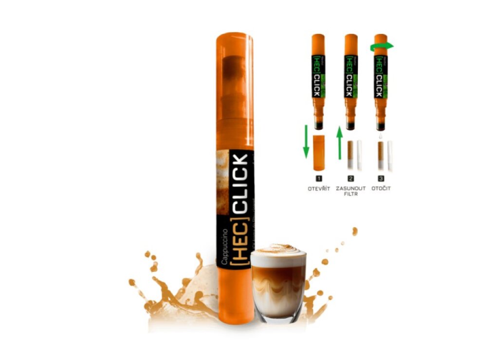 [HEC]click - Aplikátor aroma do filtrů cigaret 2ml - Cappuccino
