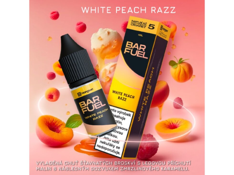 BAR FUEL - e-liquid 10 mg White Peach Razz