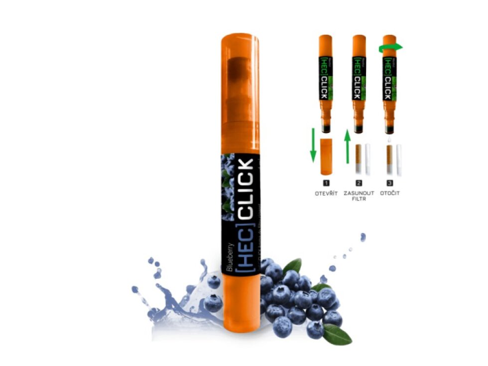[HEC]click - Aplikátor aroma do filtrů cigaret 4ml - Blueberry