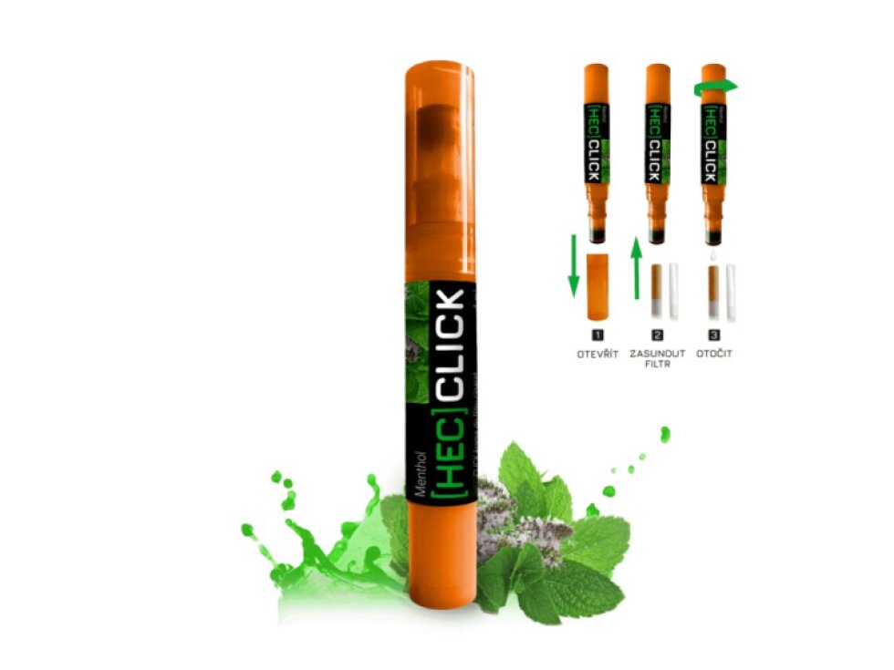 [HEC]click - Aplikátor aroma do filtrů cigaret 2ml - Menthol