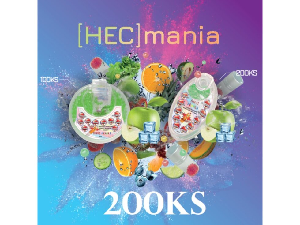 [HECCIG] Pearls práskací kuličky - 200 ks s aplikátorem - Ice Grape