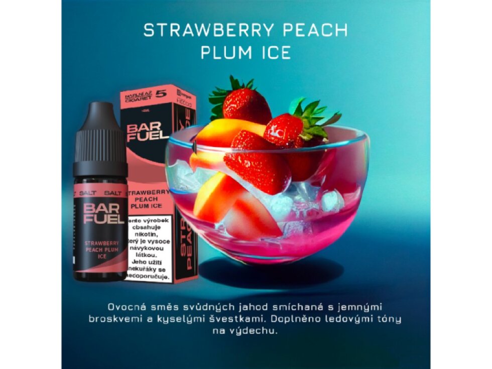BAR FUEL - e-liquid 20 mg Strawberry Peach Plum Ice