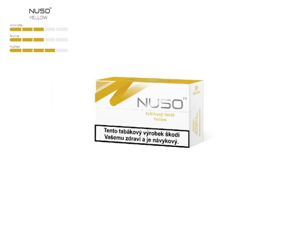 NUSO - Zahřívané náplně - krabička NUSO YELLOW