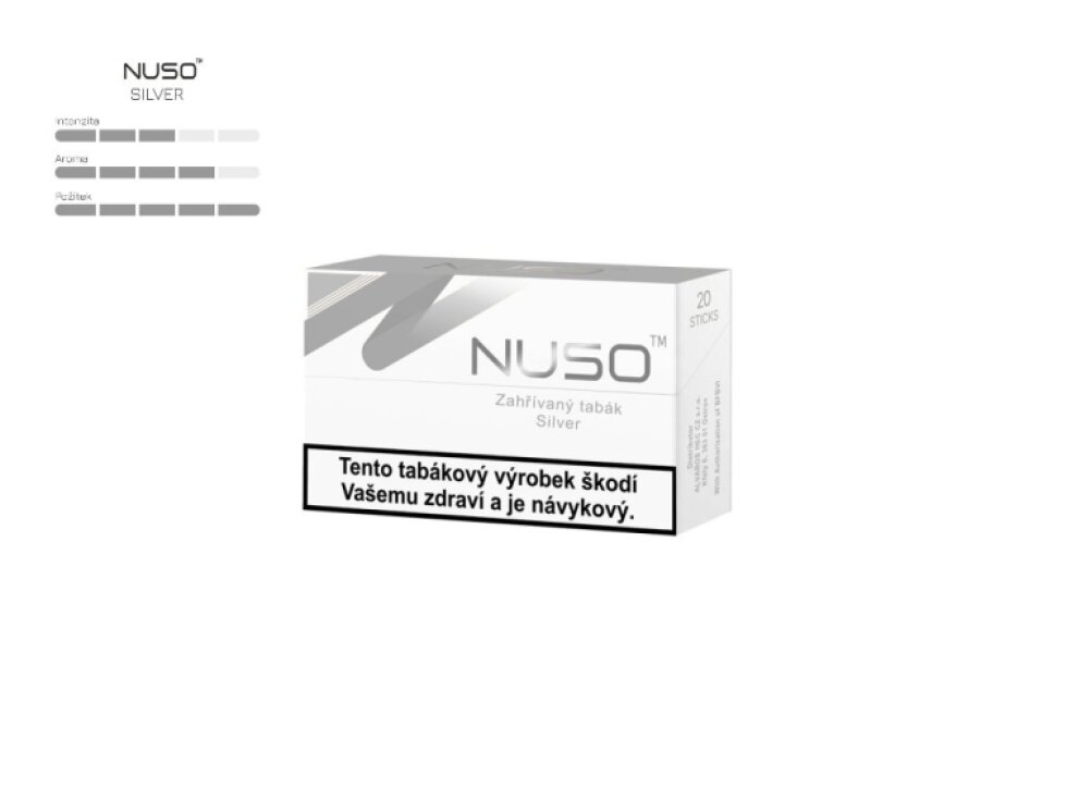 NUSO - Zahřívané náplně - krabička NUSO SILVER