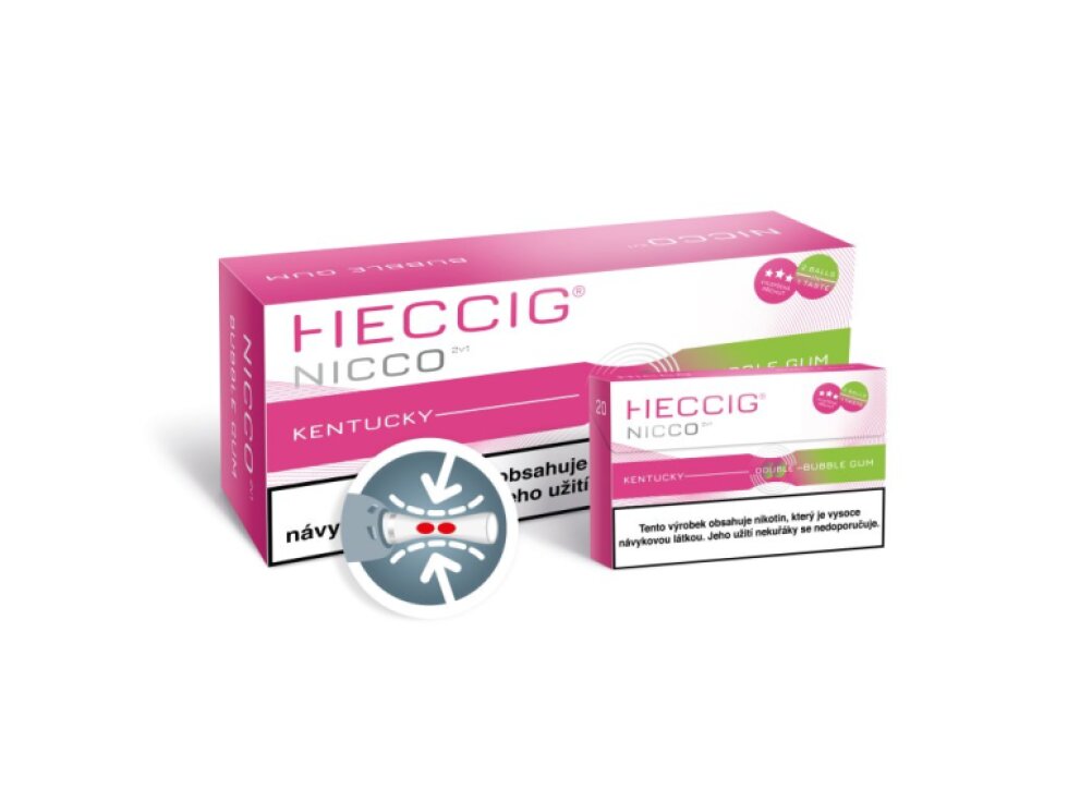 [HECCIG] Nicco 2v1 – Bubble gum - Karton