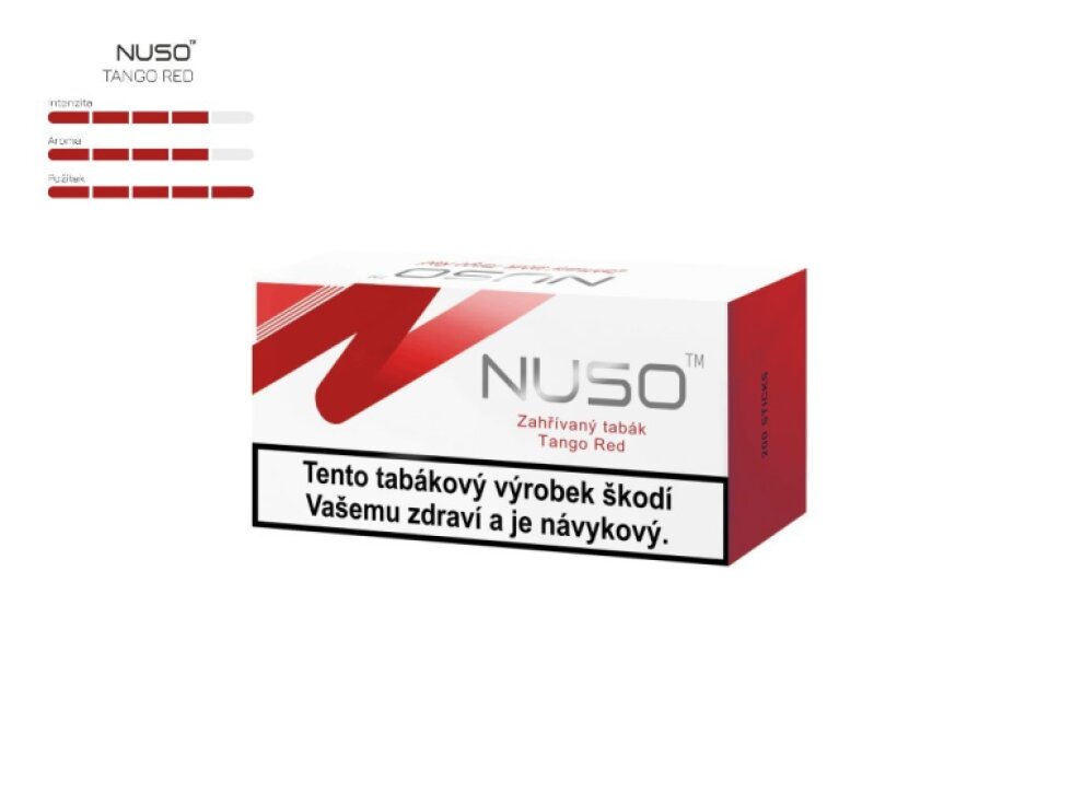 NUSO - Zahřívané náplně - karton NUSO TANGO RED