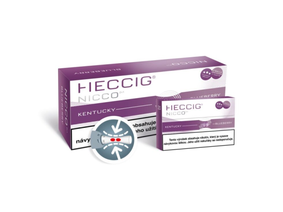 [HECCIG] Nicco 2v1 – Blueberry - Krabička