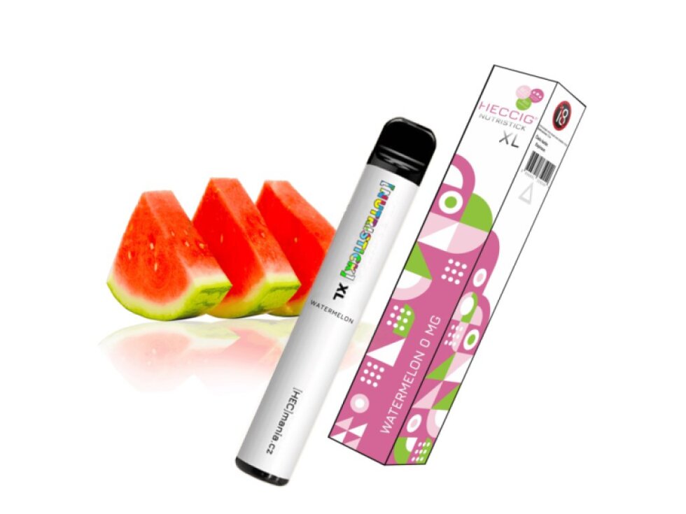 [NUTRISTICK] XL - Jednorázová elektronická cigareta - 0mg Vodní meloun