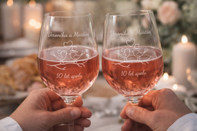 Originální skleněné dárky k výročí