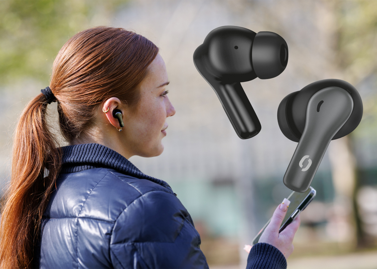 Bluetooth sluchátka Aligator SUPER ANC+, černá