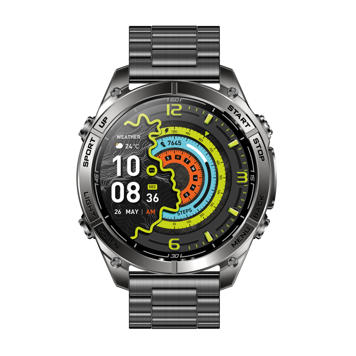 ALIGATOR Watch Maps GPS, černé