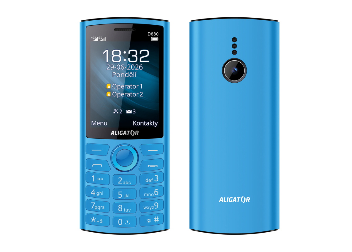 ALIGATOR D880 Dual SIM, modrý