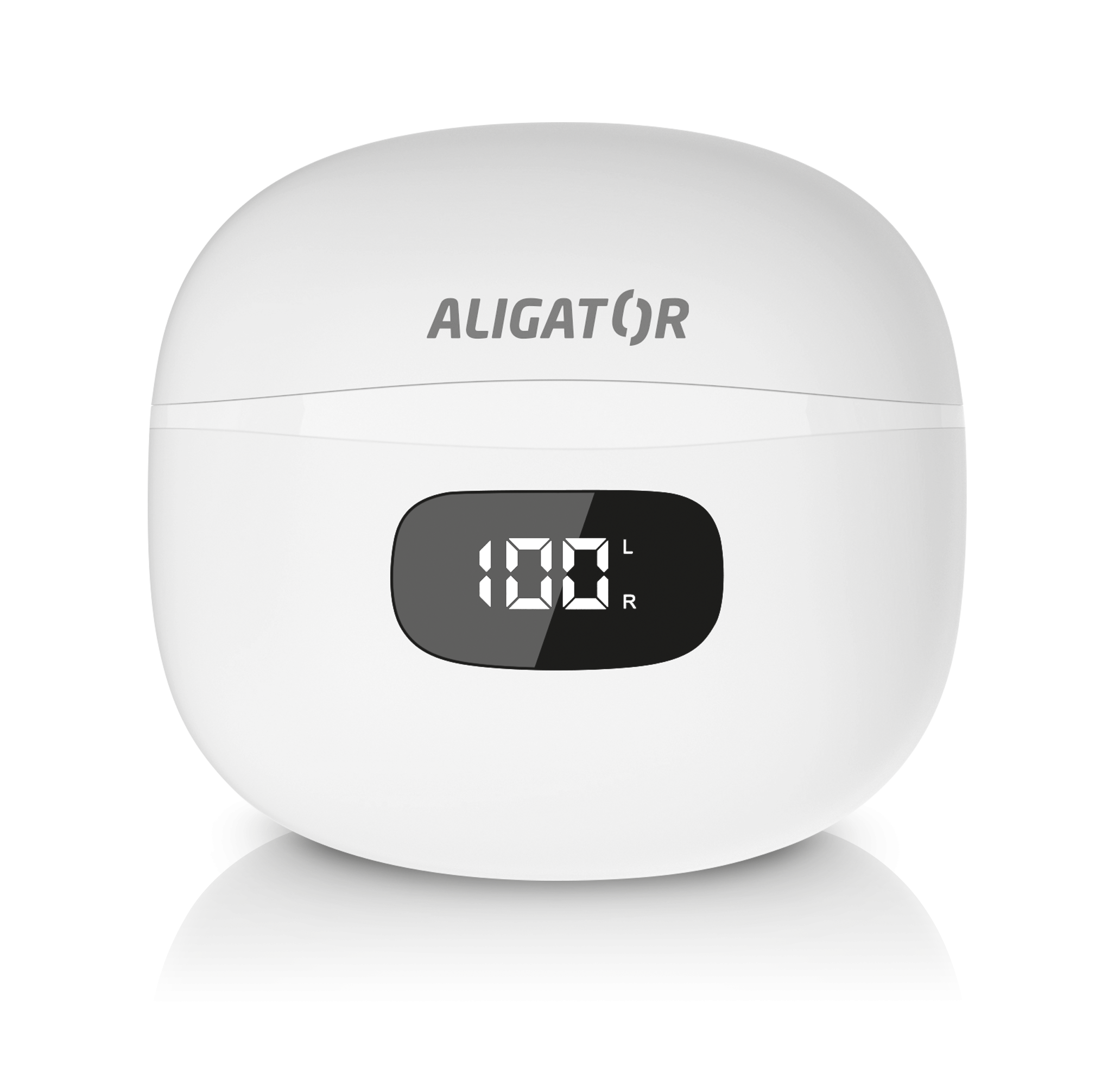 TWS sluchátka Aligator Pods ANC TWS08, bílá