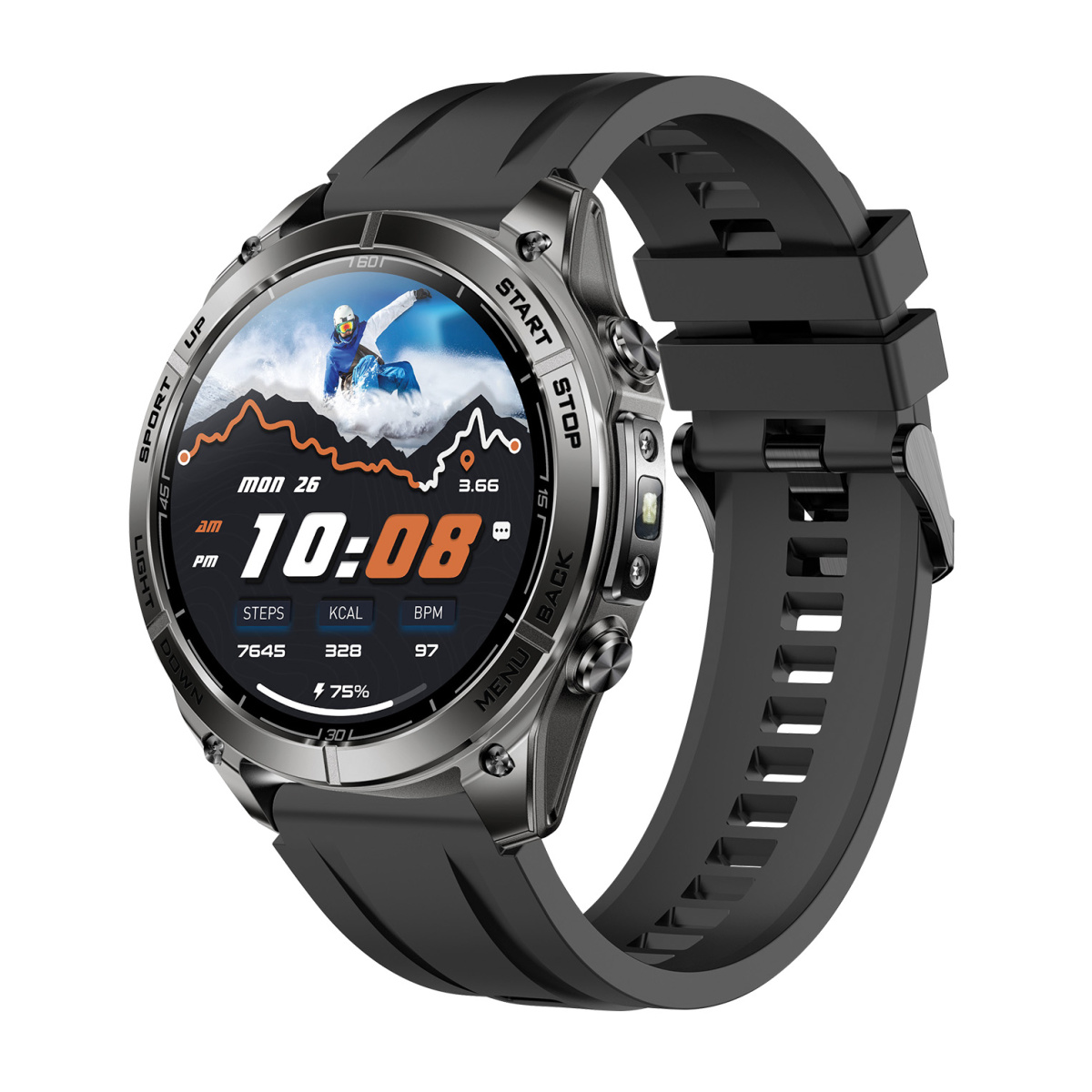ALIGATOR Watch Maps GPS, černé