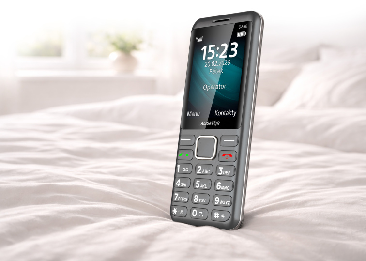 ALIGATOR D860 Dual sim titanový