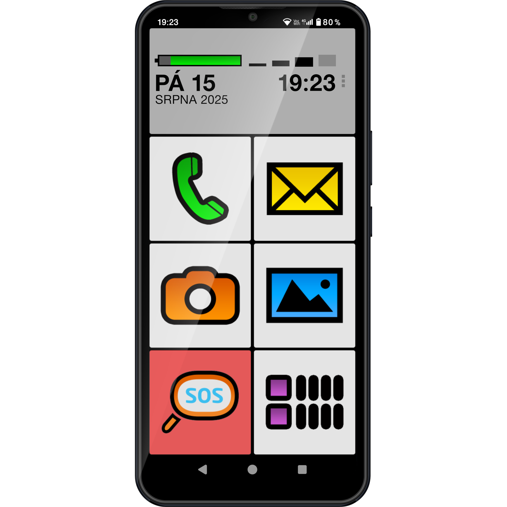 Mobilní telefon ALIGATOR S6700 SENIOR černý