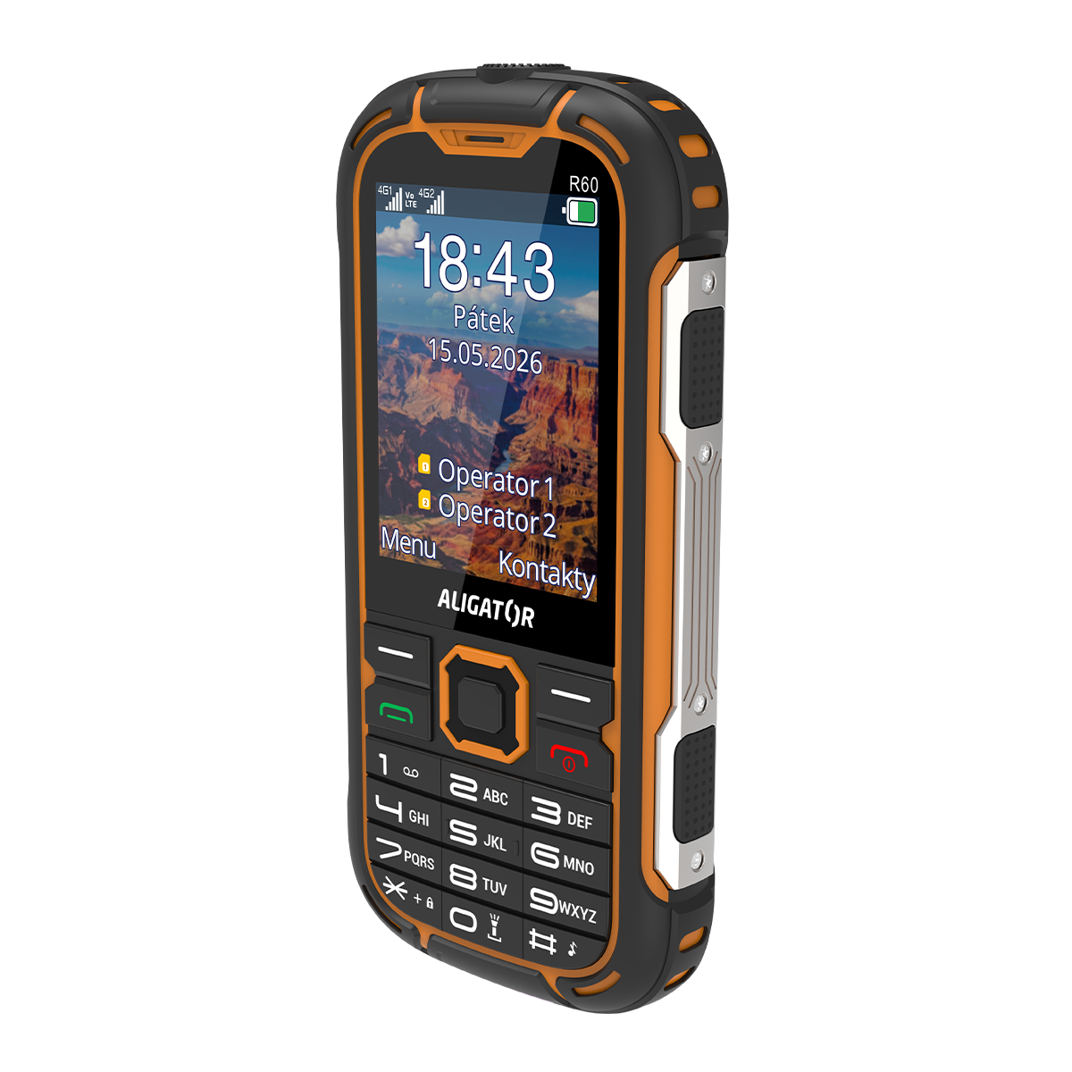 ALIGATOR R60 eXtremo černo-oranžový