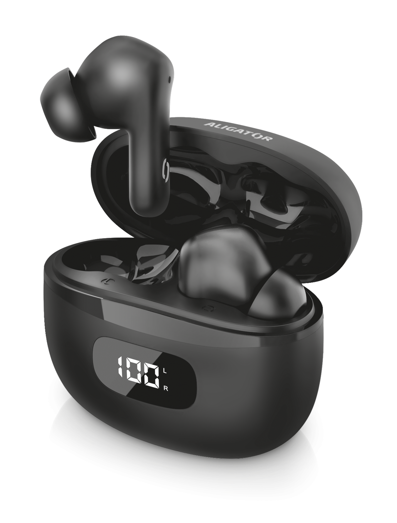 TWS sluchátka Aligator Pods ANC TWS08, černá