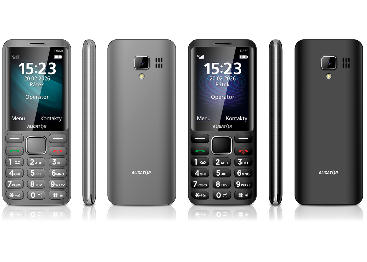 ALIGATOR D860 Dual sim titanový