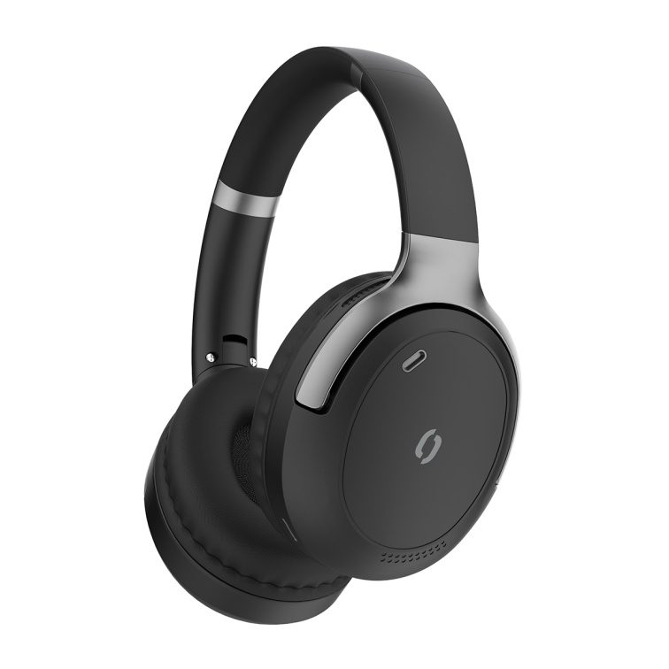 Bluetooth sluchátka ALIGATOR ANC BASS, černo-stříbrná