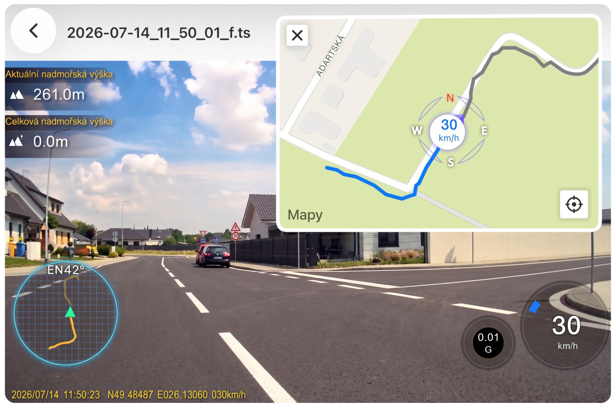 Autokamera ALIGATOR A8 přední, zadní, GPS 4K