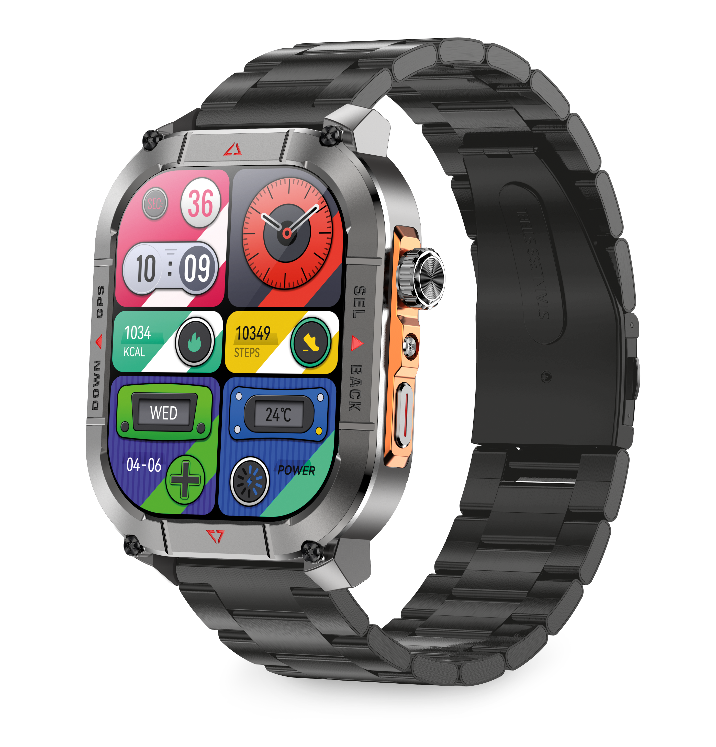 ALIGATOR Watch Sport GPS, černé