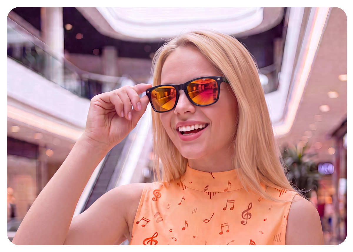 ALIGATOR Music Glasses, modré