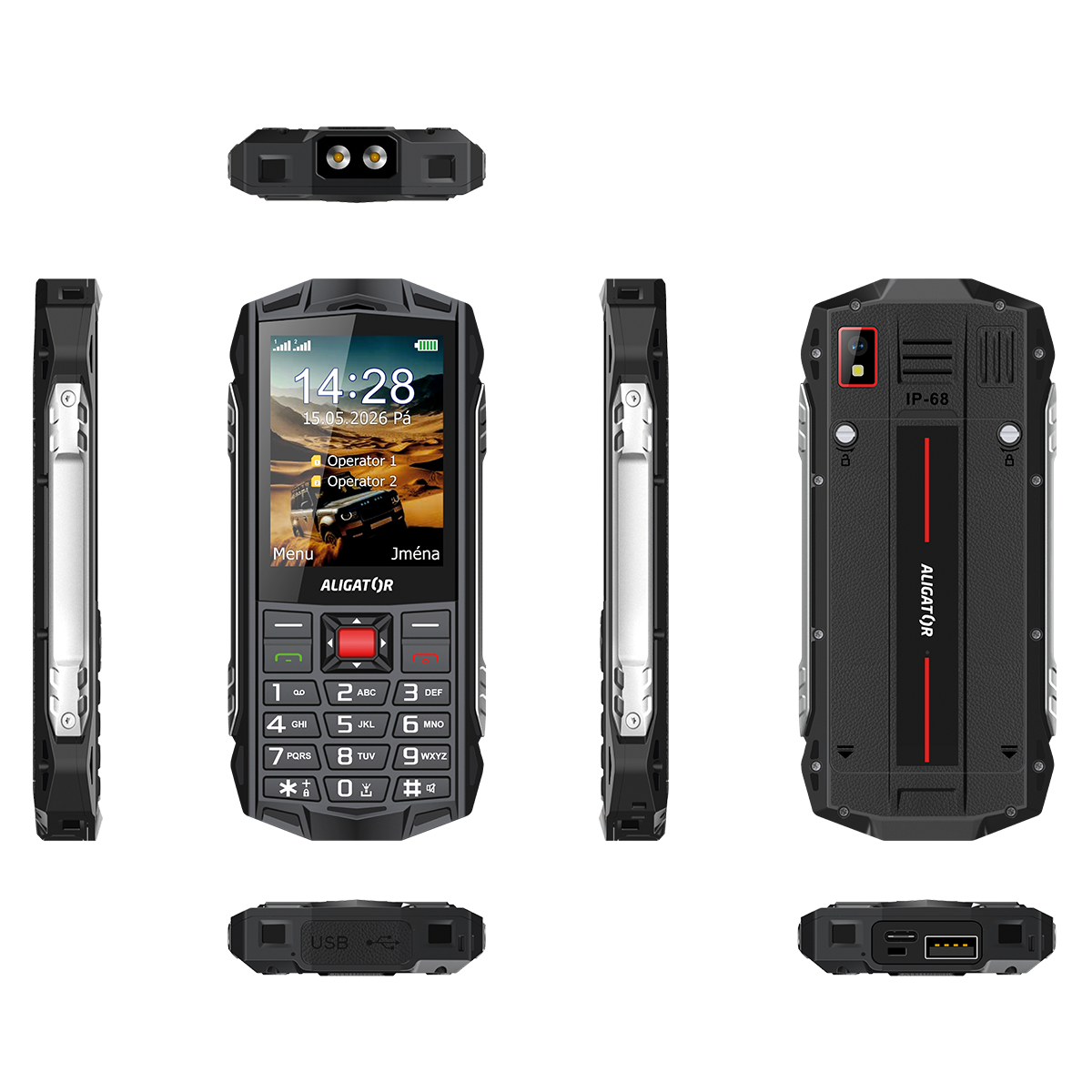ALIGATOR R45 eXtremo černo-červený