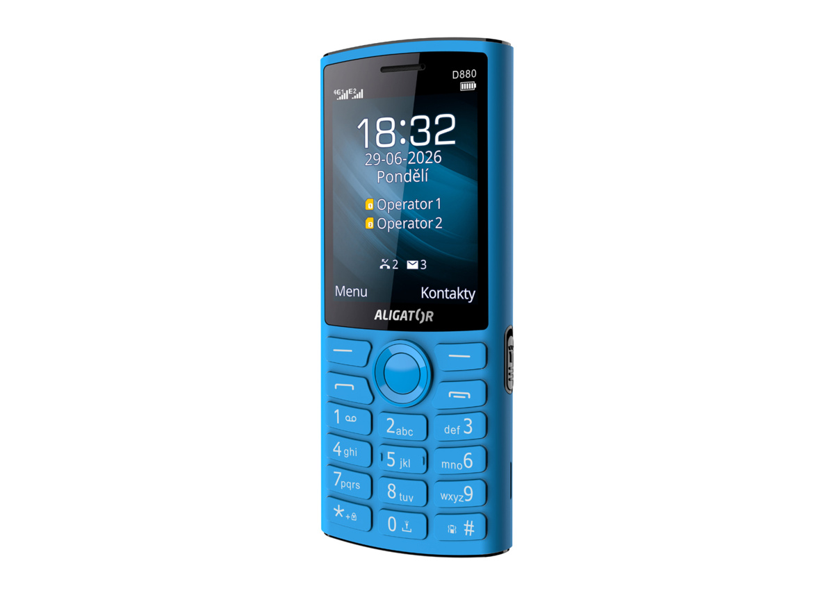 ALIGATOR D880 Dual SIM, modrý