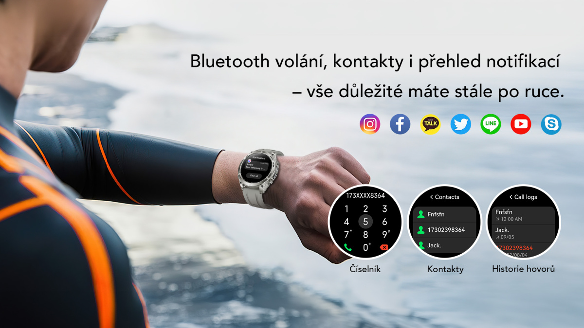 ALIGATOR Watch Maps GPS, stříbrné