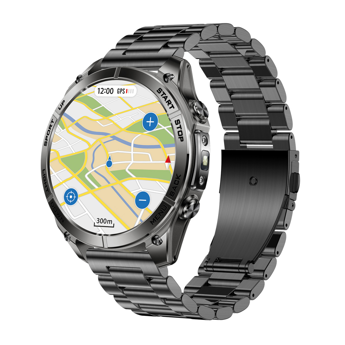 ALIGATOR Watch Maps GPS, černé