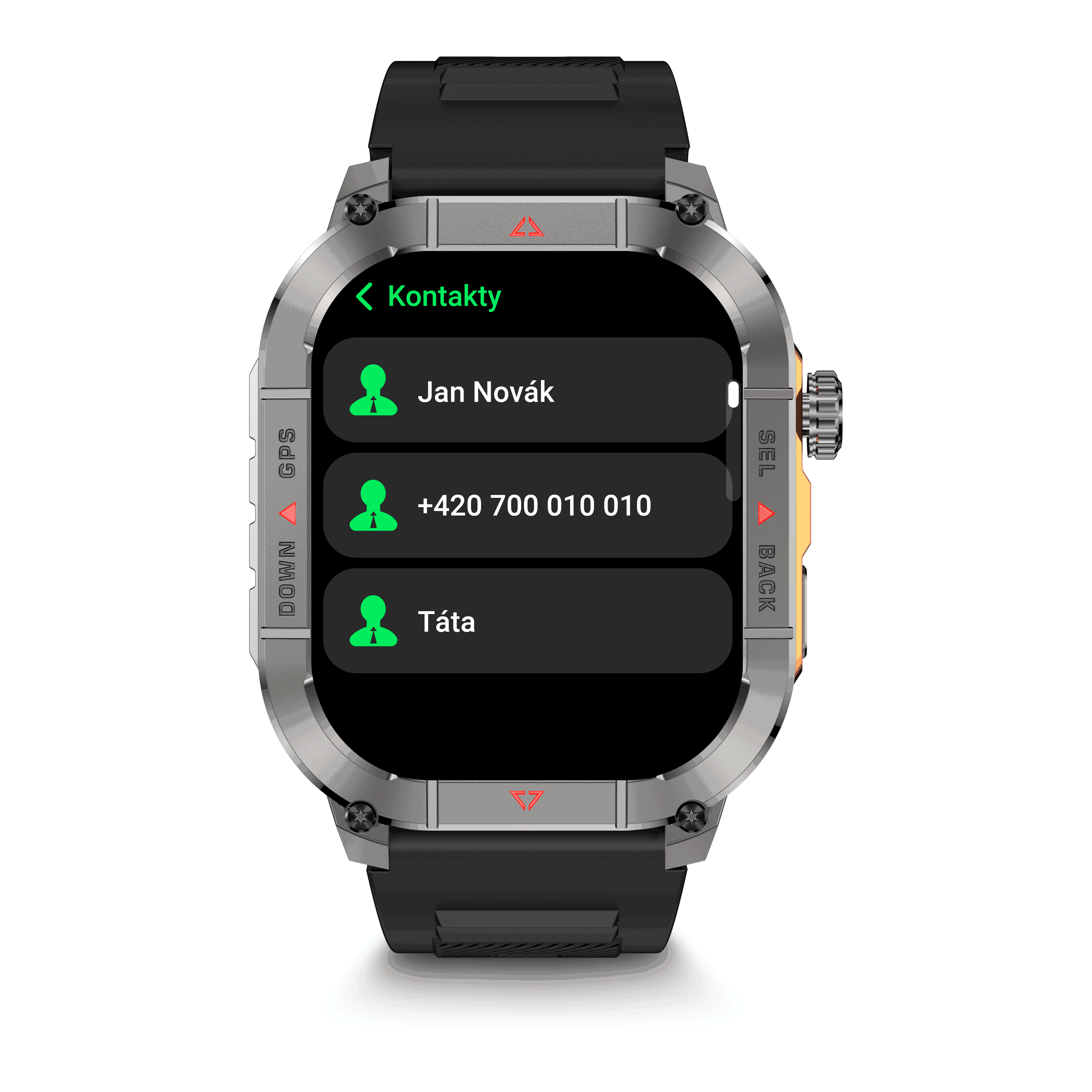 ALIGATOR Watch Sport GPS, černé