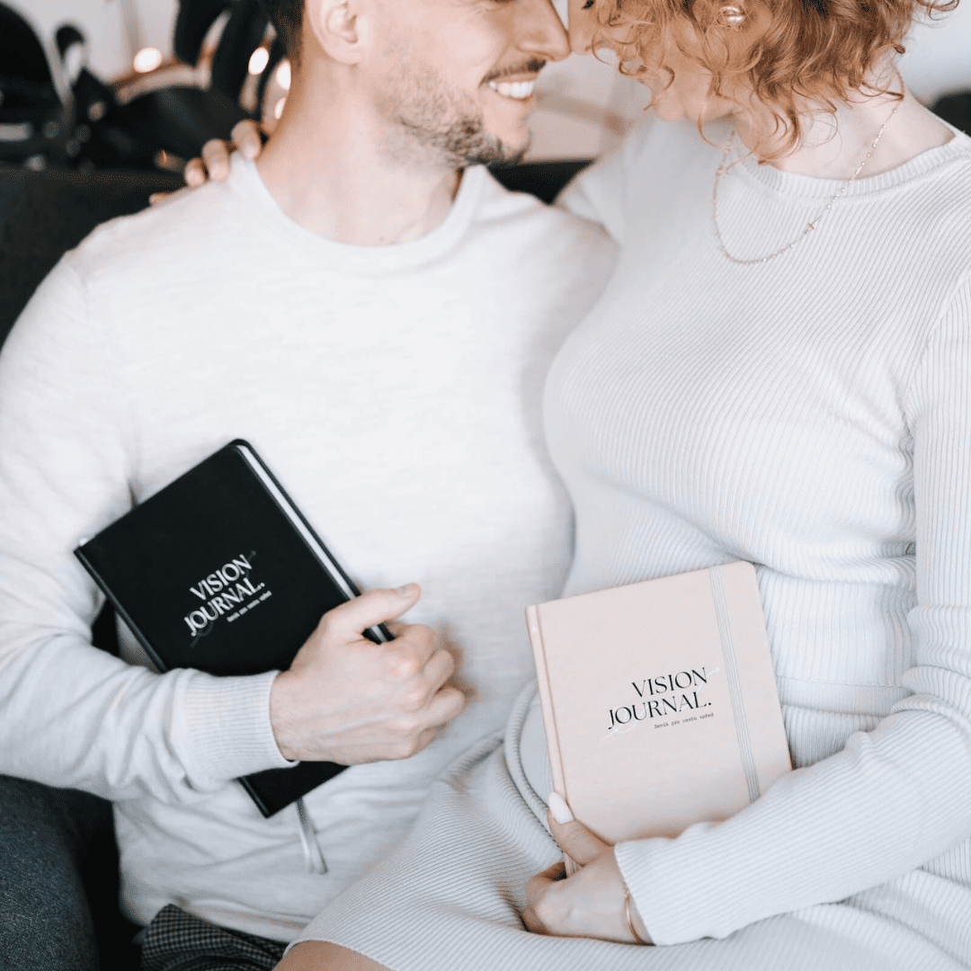 párový VISION JOURNAL - černý, béžový