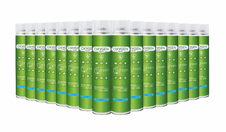  Inhalační Kyslík O2 náplň bez masky (14L) 16ks HU