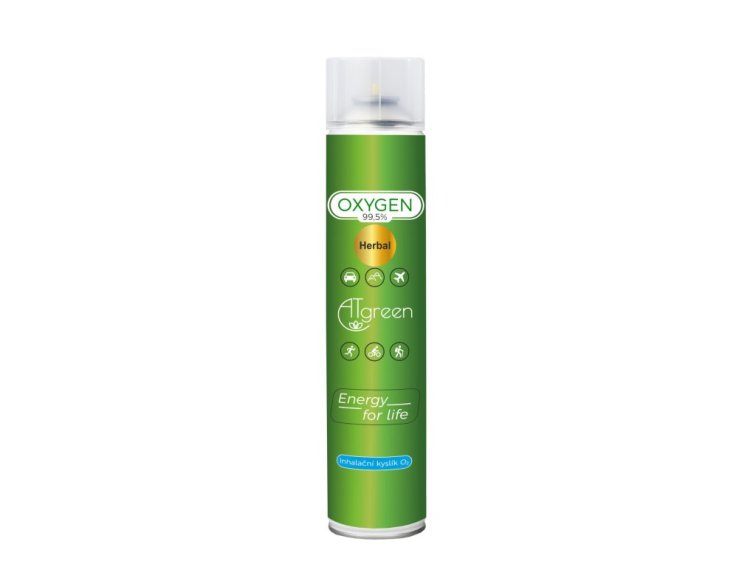 Inhalační Kyslík O2 náplň bez masky (14L) 1 ks - Herbal